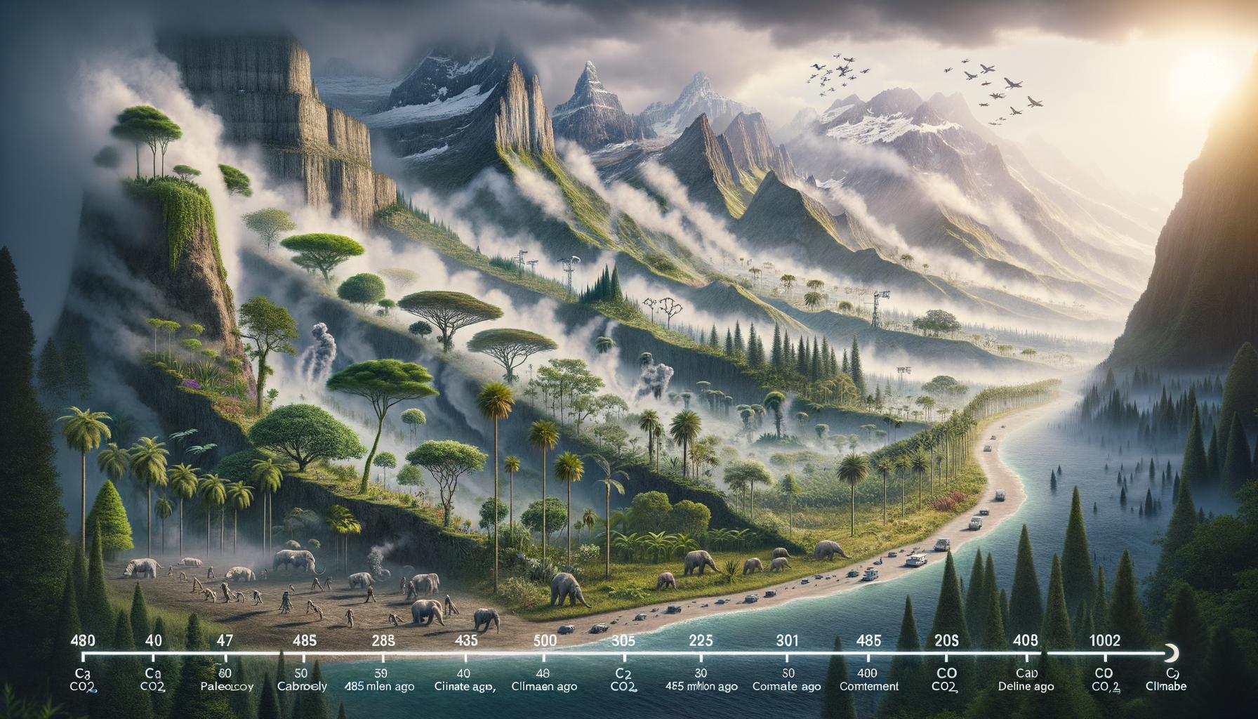 Il viaggio climatico della Terra alimentato dal CO2. 485 milioni di anni