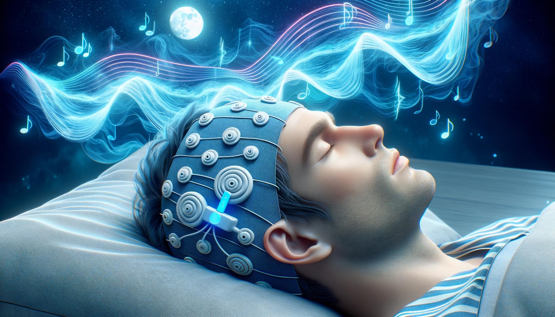 Elemind eeg headband aiuta il sonno con stimolazione acustica allineata alle onde cerebrali