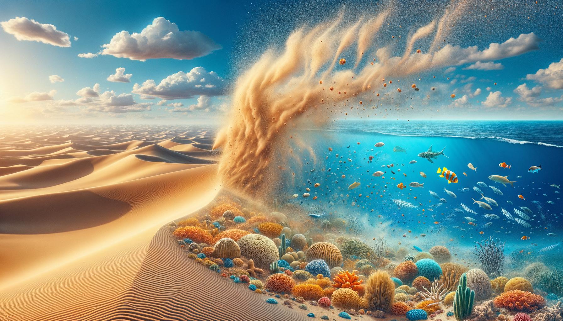 La polvere del Sahara diventa nutrimento per la vita oceanica attraverso l’Atlantico