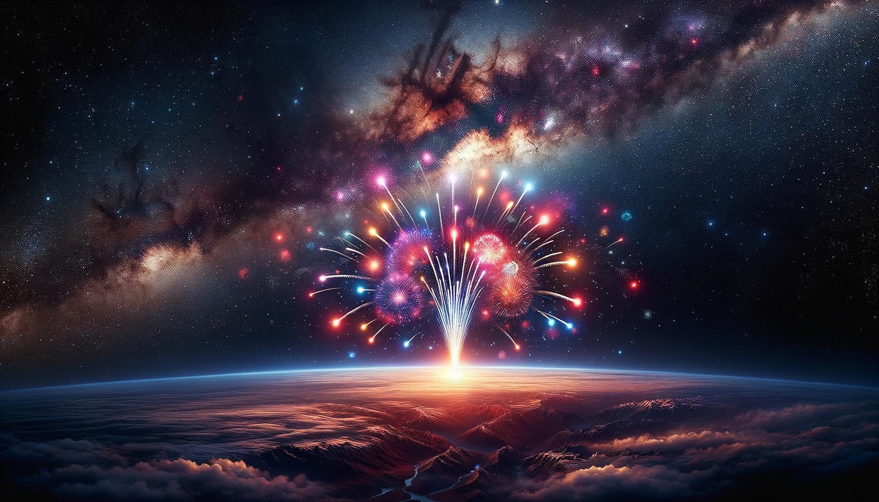 Fuochi d’artificio ai confini della Via Lattea